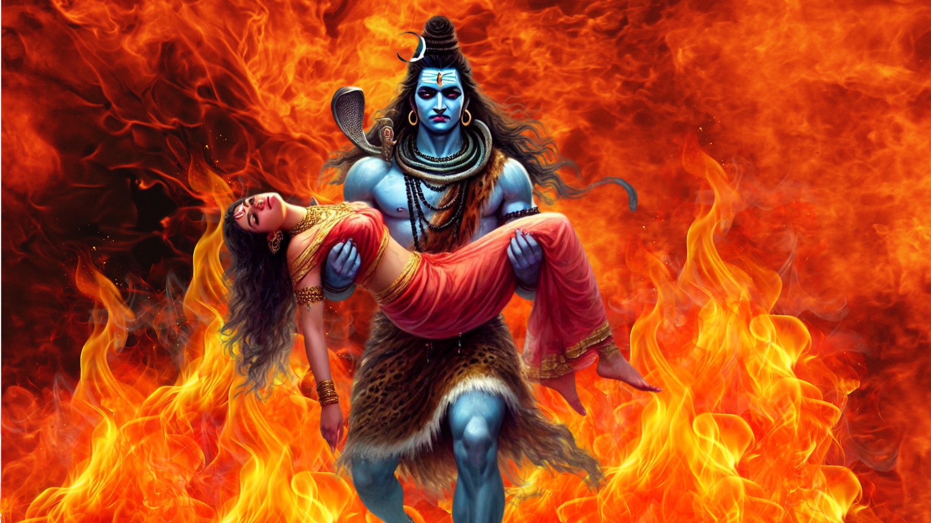 भगवान-शिव-डमरू-बजाते-हुए-तांडव-नृत्य-के-दौरान
