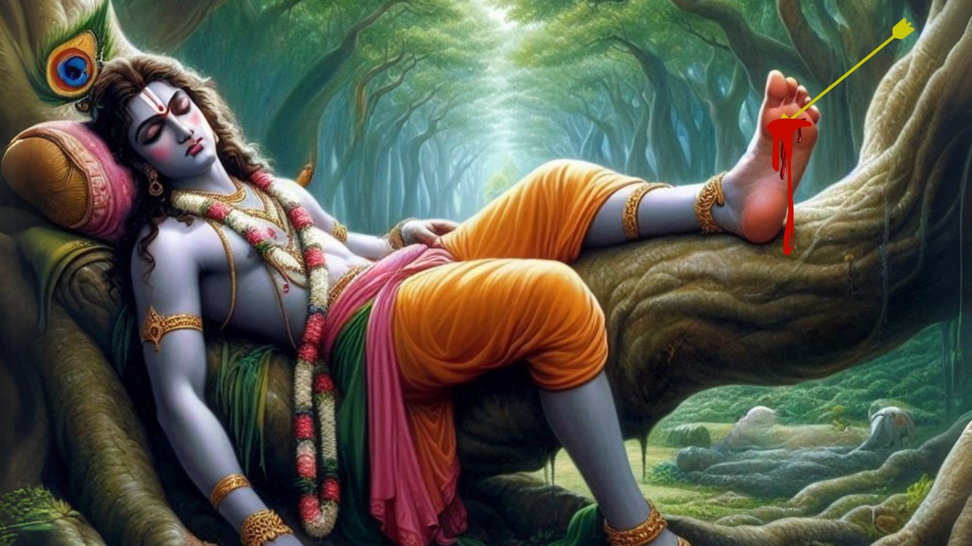 You are currently viewing भगवान श्रीकृष्ण की मृत्यु के पीछे कौन से तीन प्रमुख श्राप थे?