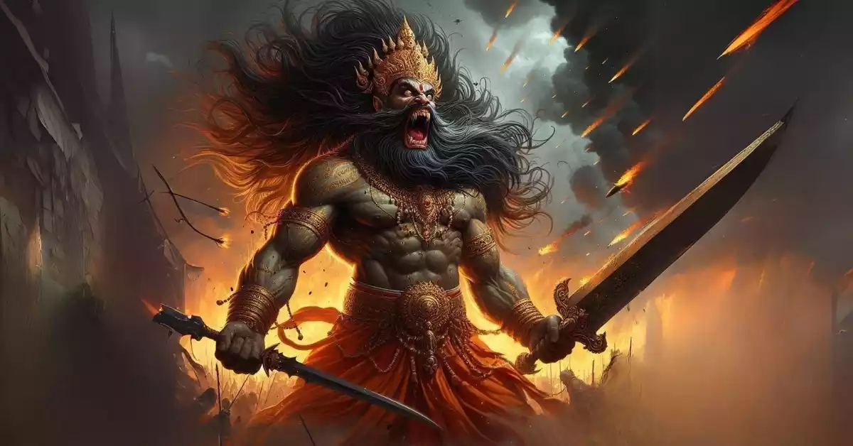 देवराज-इंद्र-के-हाथ-में-वज्रायुध-का-चित्रण