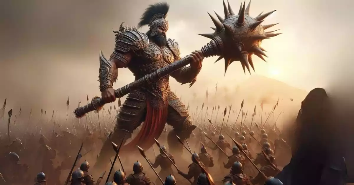 क्रोधित-द्रौपदी-श्राप-देते-हुए-घटोत्कच-को