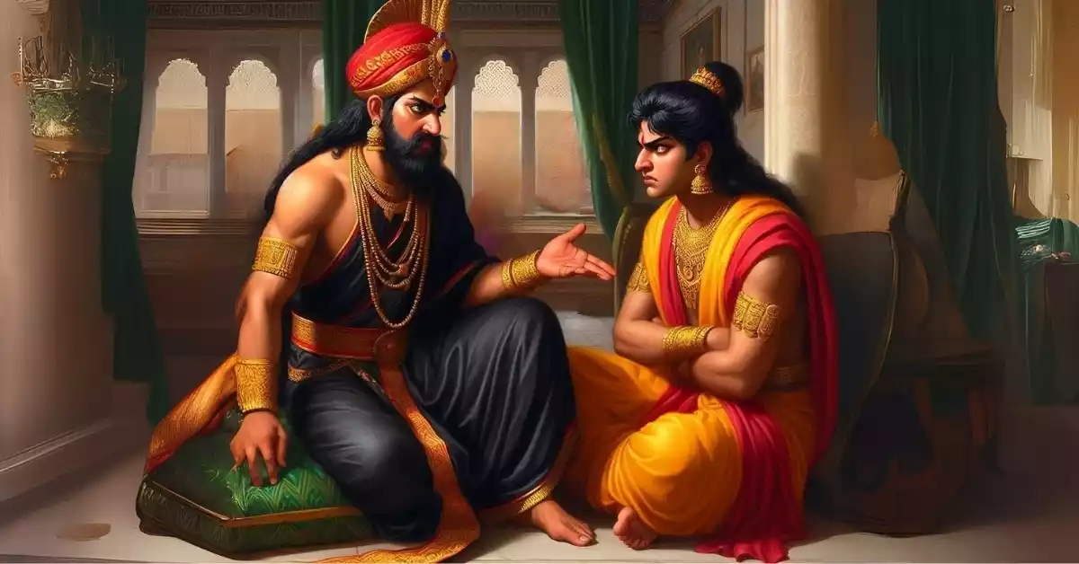 श्री कृष्ण दुर्योधन को कौरवों की हार का असली कारण बताते हुए - महाभारत का प्रसंग