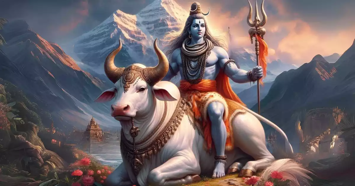 शिव-मंदिर-में-स्थित-नंदी-की-विशाल-प्रतिमा-धार्मिक-दर्शन