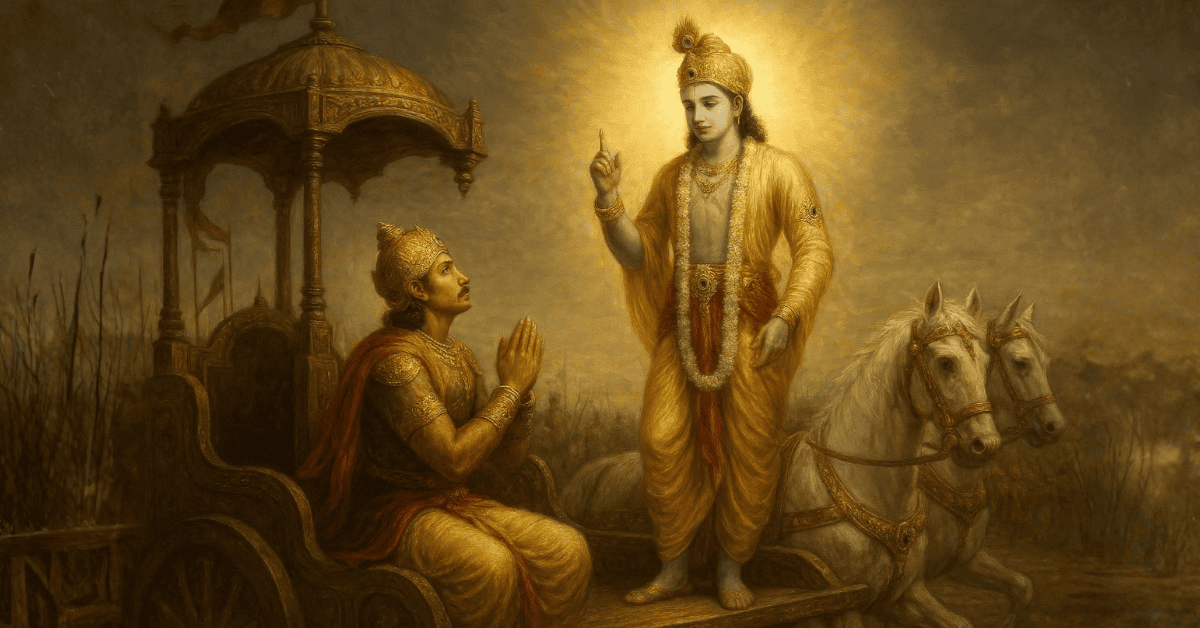 Read more about the article गीता उपदेश के लिए भगवान कृष्ण ने अर्जुन को ही क्यों चुना? जानिए रहस्य