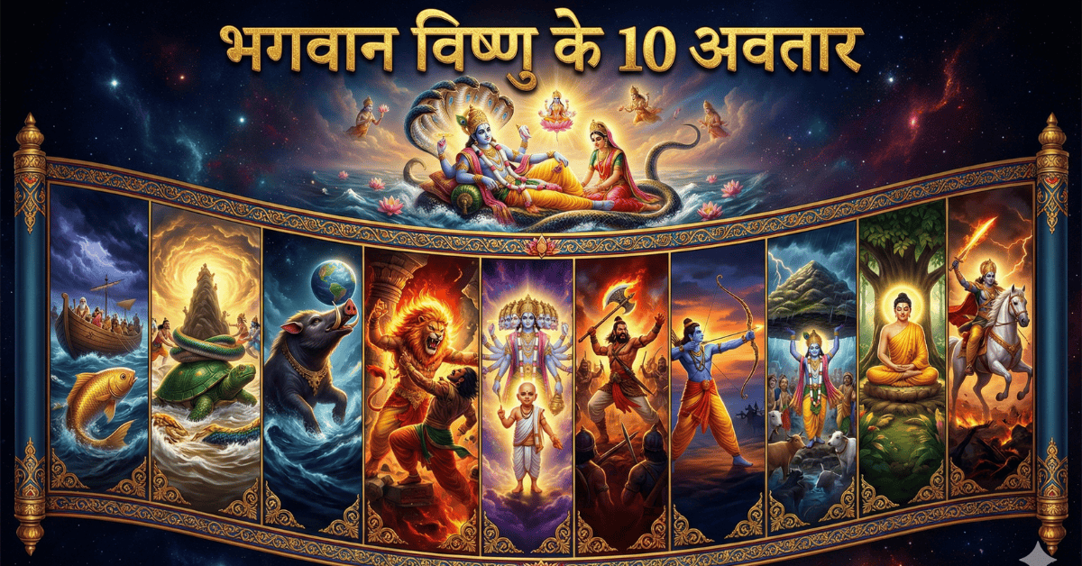 You are currently viewing भगवान विष्णु के 10 अवतार | दशावतार की सम्पूर्ण कथा 2025