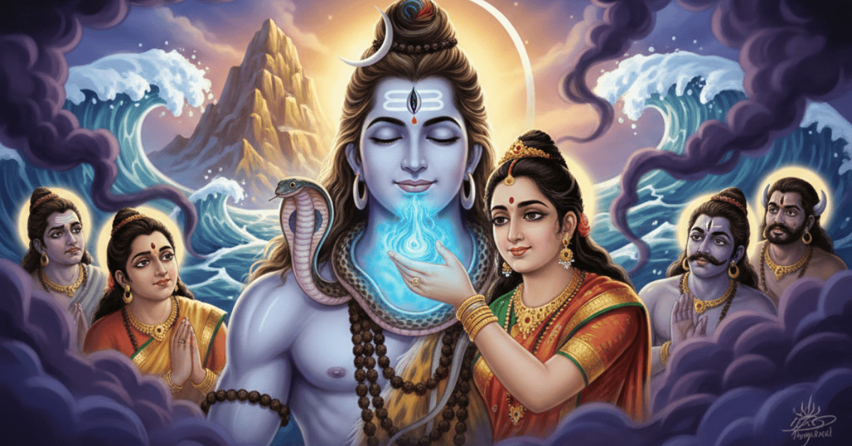 You are currently viewing समुद्र मंथन में शिव ने विष क्यों चुना? जानिए नीलकंठ रहस्य