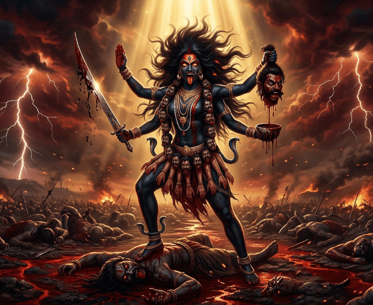 मां काली का रौद्र रूप